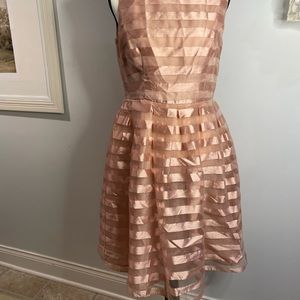 London Times Womens Cocktail Dress Sleeveless Knee Midi 100% Polyester Size 8